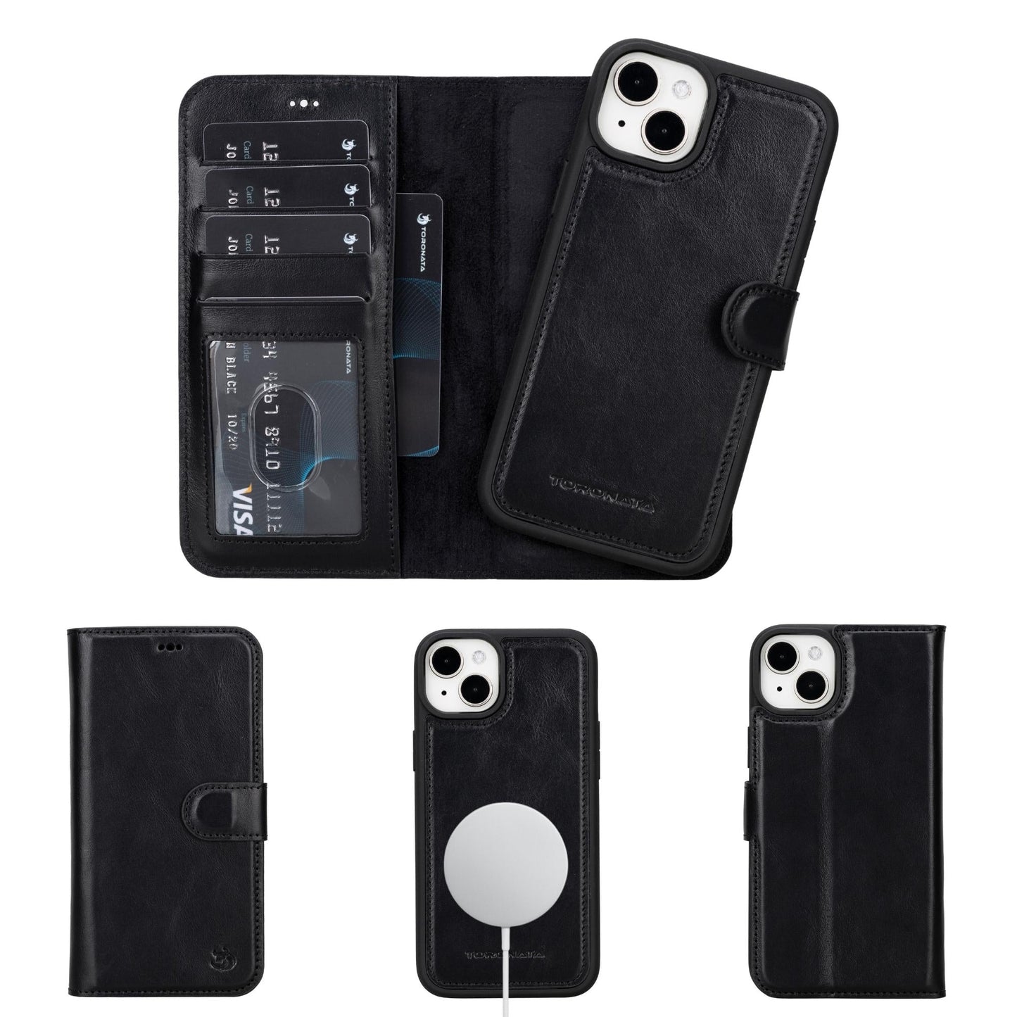 Casper iPhone 14 Series Detachable Leather Wallet Case - Concordia Style Boutique