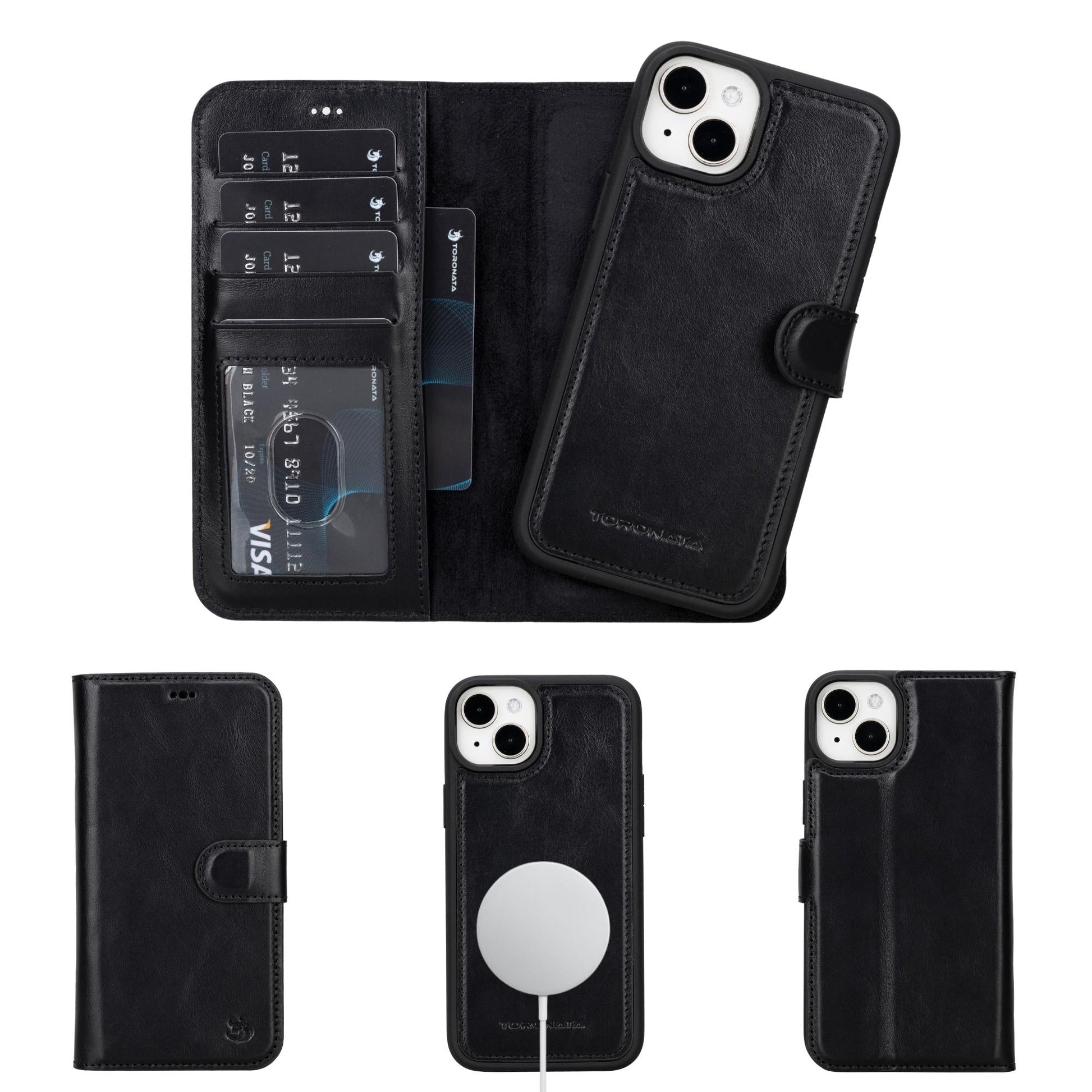 Casper iPhone 14 Series Detachable Leather Wallet Case - Concordia Style Boutique