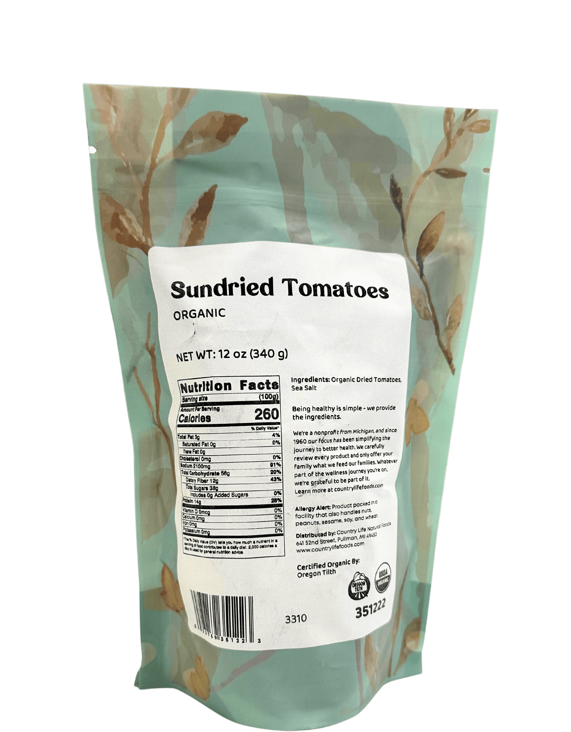 Tomato, Organic, Sundried, Halves - Concordia Style Boutique