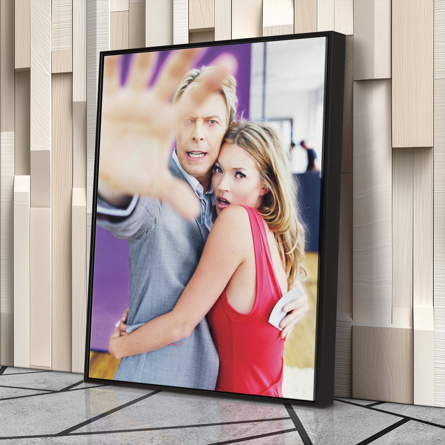 David Bowie & Kate Moss Canvas – Music & Fashion Wall Art