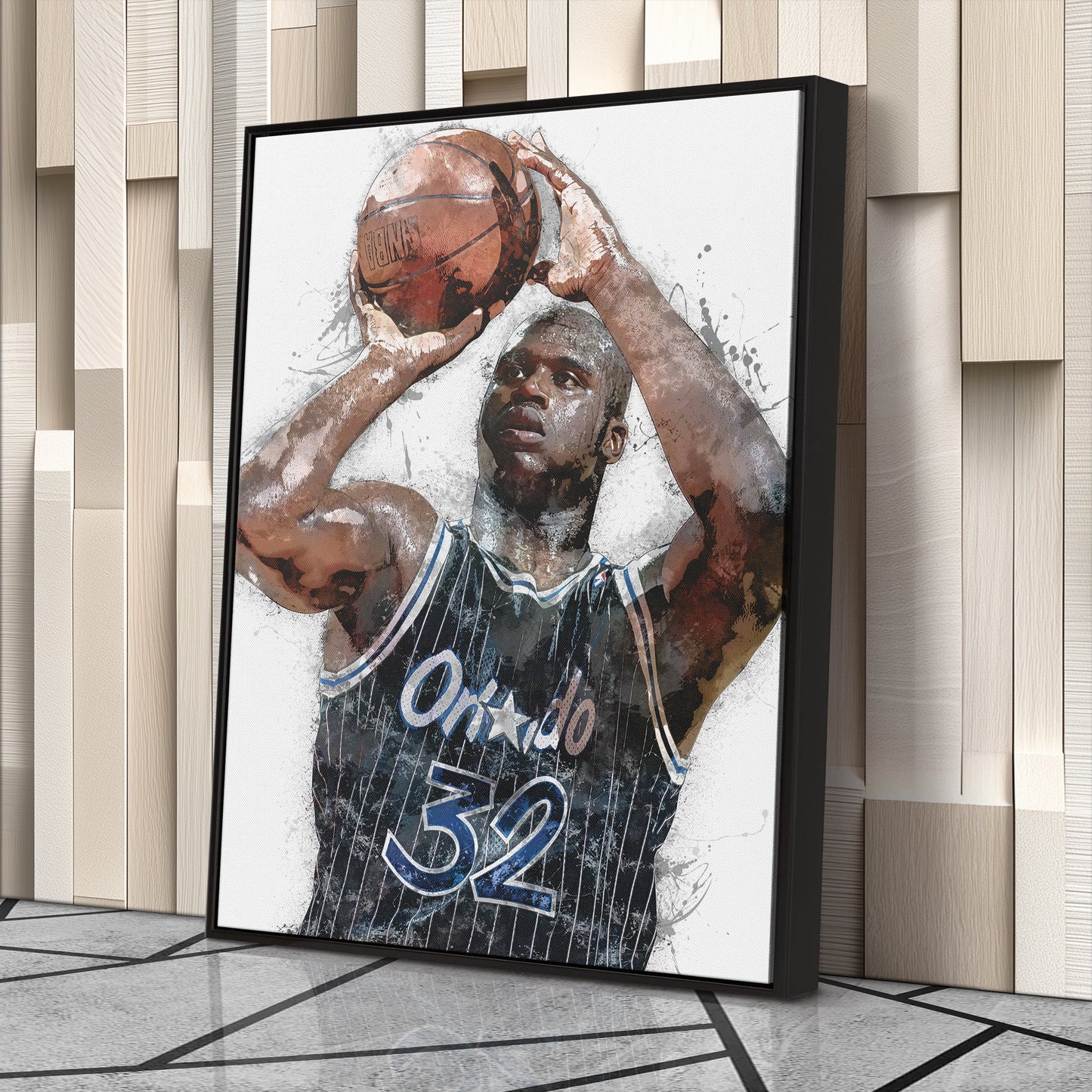 Shaquille O'Neal Canvas Art – Orlando Magic Wall Decor