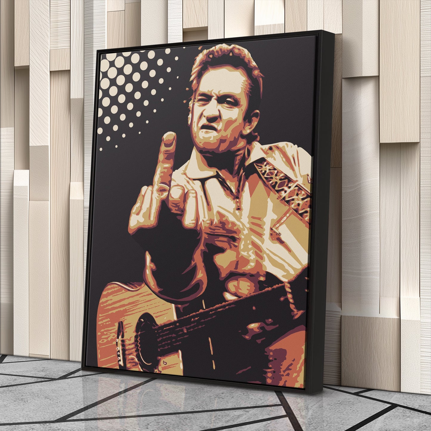 Johnny Cash Canvas – Music Legend Wall Art for Home Decor