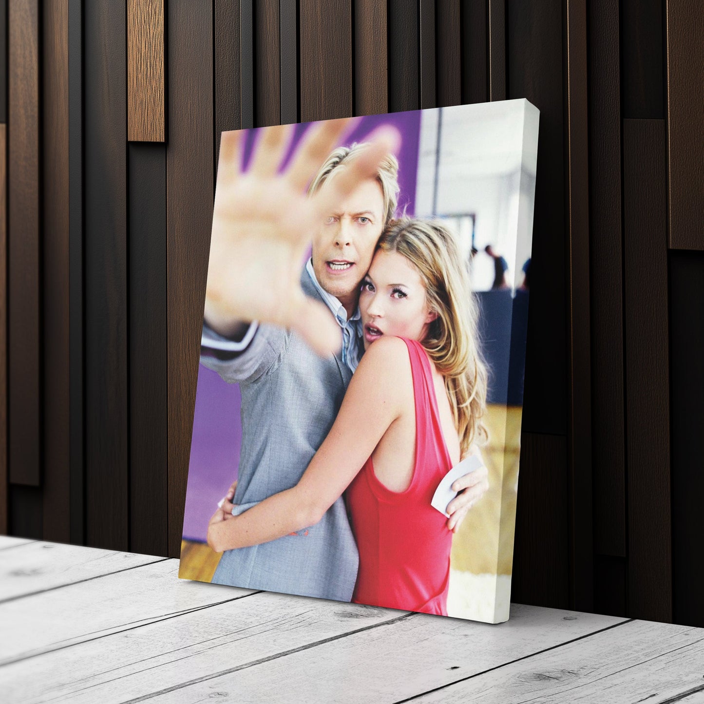 David Bowie & Kate Moss Canvas – Music & Fashion Wall Art