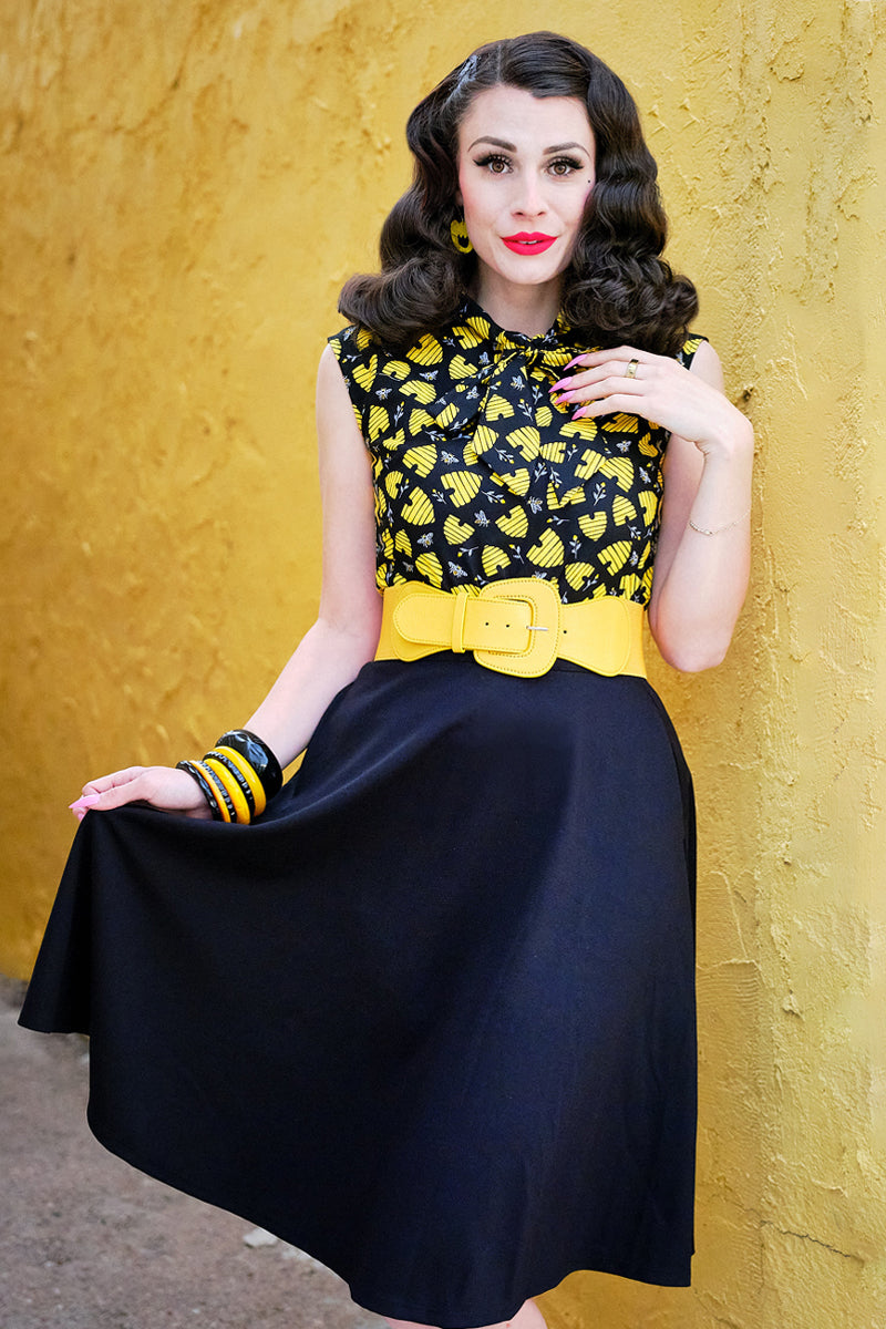 Honey Hives Bow Top - Concordia Style Boutique