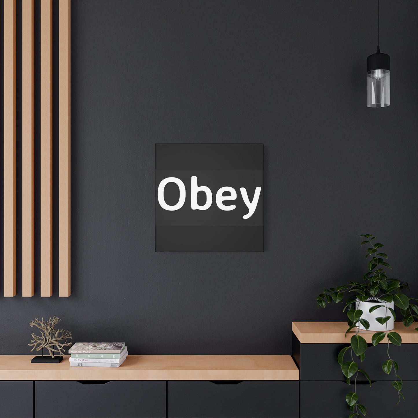 "Obey" - Classic Canvas - Premium Canvas from Concordia Style Boutique - Just $23.12! Shop now at Concordia Style Boutique