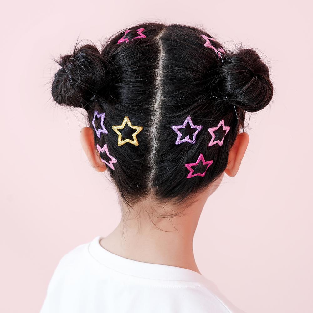 COLORFUL STAR HAIRPINS (Set of 5 Pairs) - Concordia Style Boutique