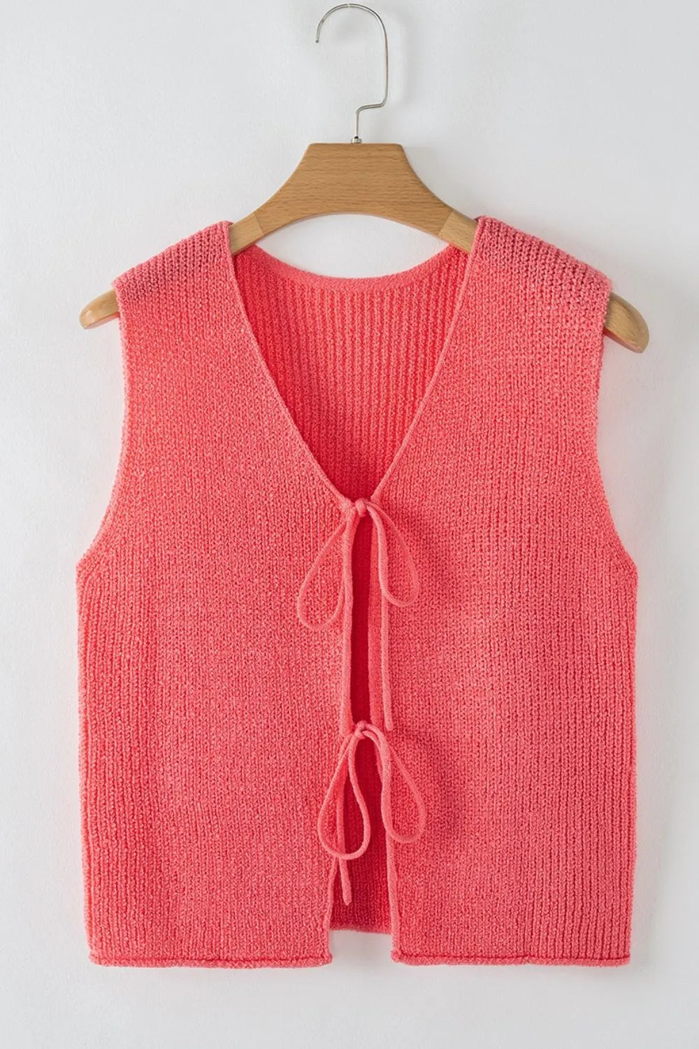 Double Tie V Neck Sweater Vest - Concordia Style Boutique