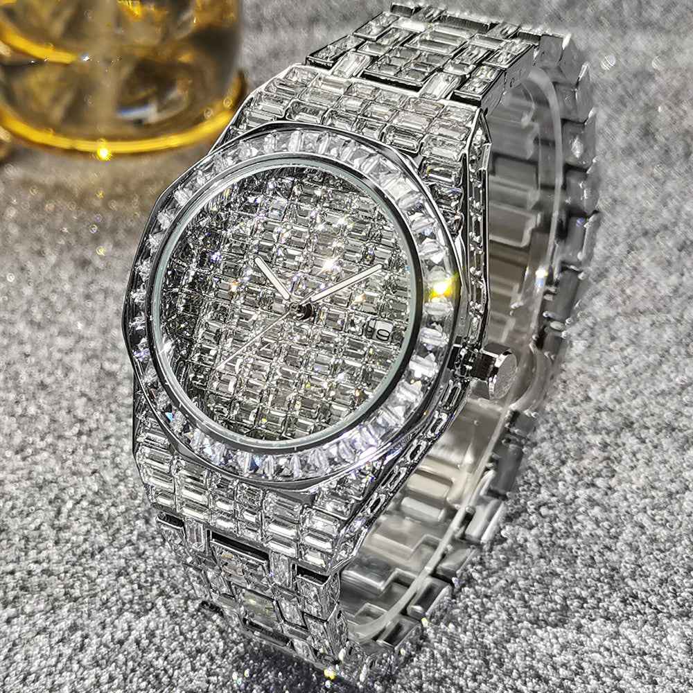 Men's Hip Hop Watch - Quartz Casual Round Sports Timepiece