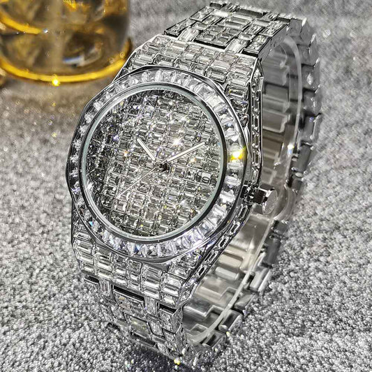 Men's Hip Hop Watch - Quartz Casual Round Sports Timepiece