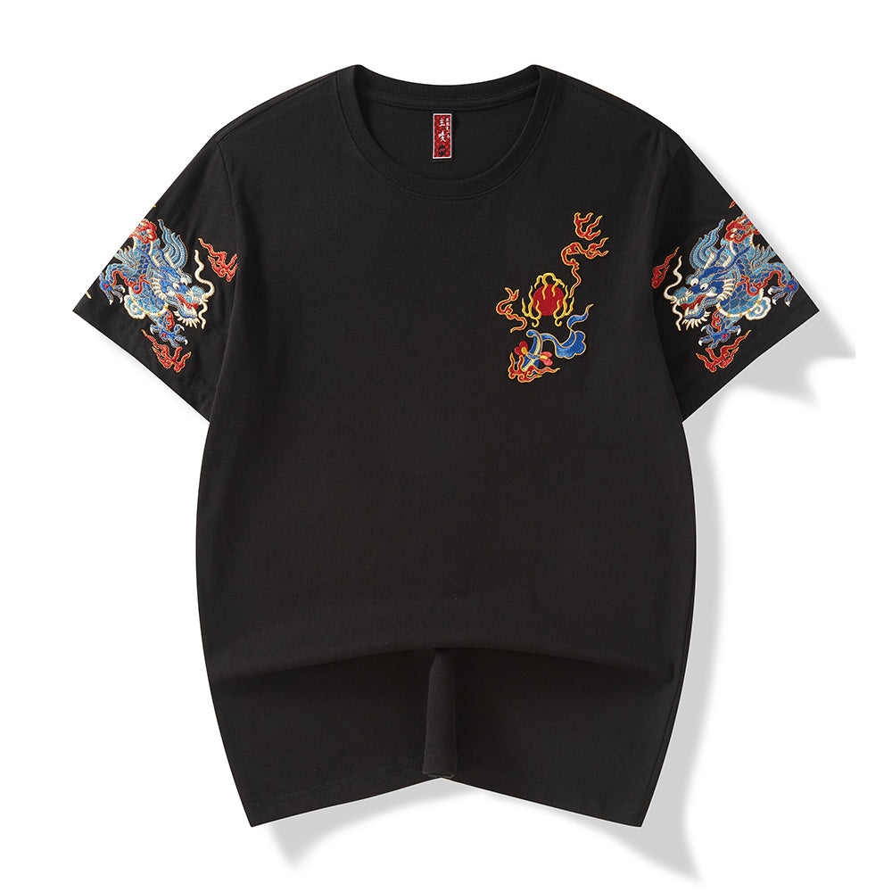 KH691 Raging Dragons Embroidery Tee - Concordia Style Boutique