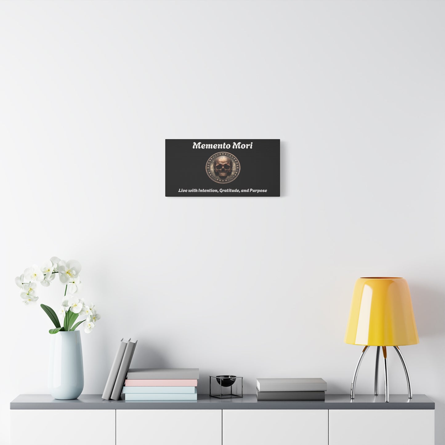 "Memento Mori" Matte Canvas - Inspirational Wall Art -"Live with Intention, Gratitude, and Purpose" - Premium Canvas from Concordia Style Boutique - Just $56.56! Shop now at Concordia Style Boutique