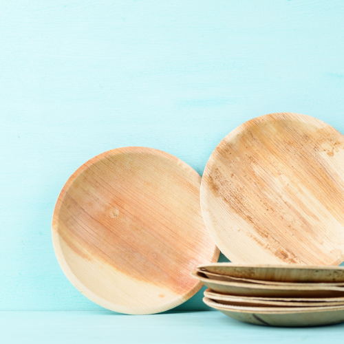 9 Inch Round Palm Leaf Plate (300 Pack) Buy By Box 0.39 each