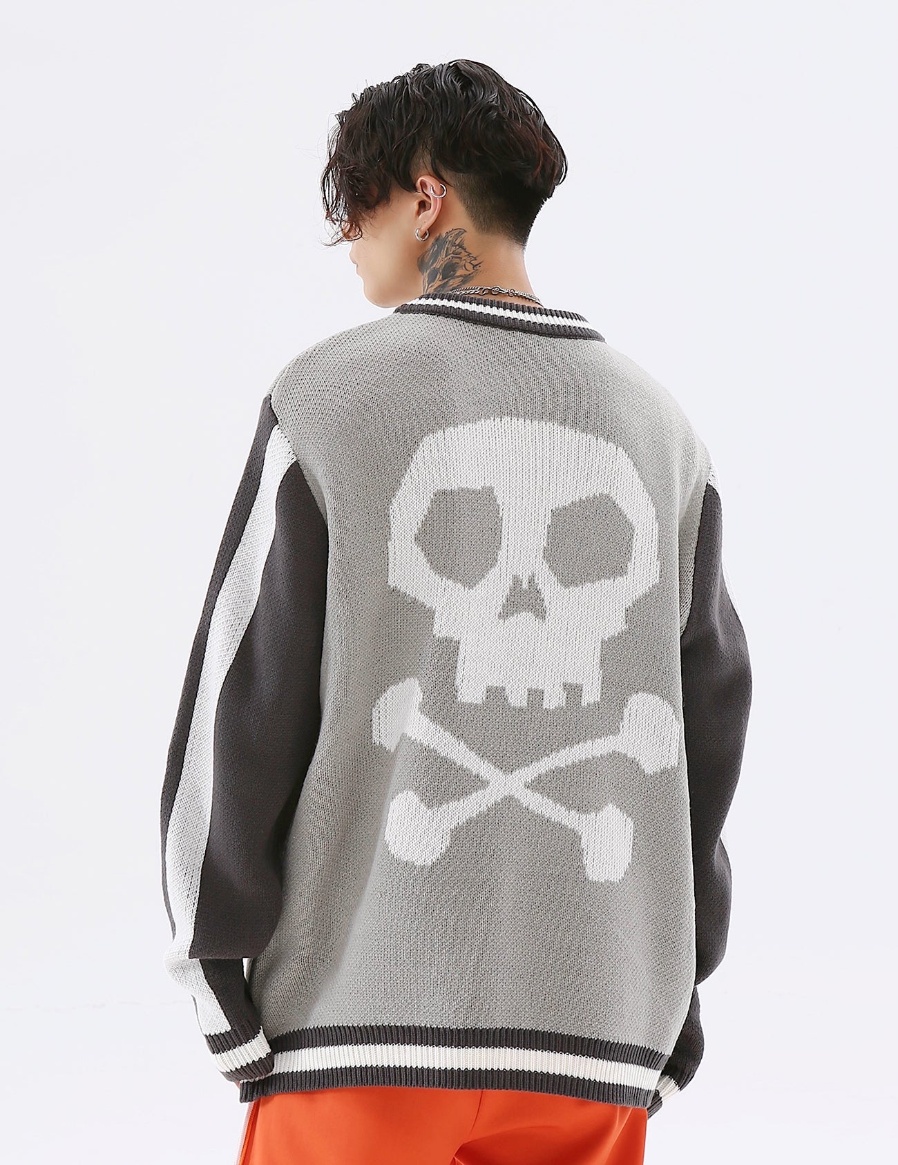Easy Skull Knit Bomber Jacket - Concordia Style Boutique