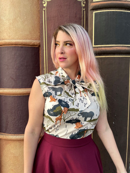Safari Bow Top - Concordia Style Boutique