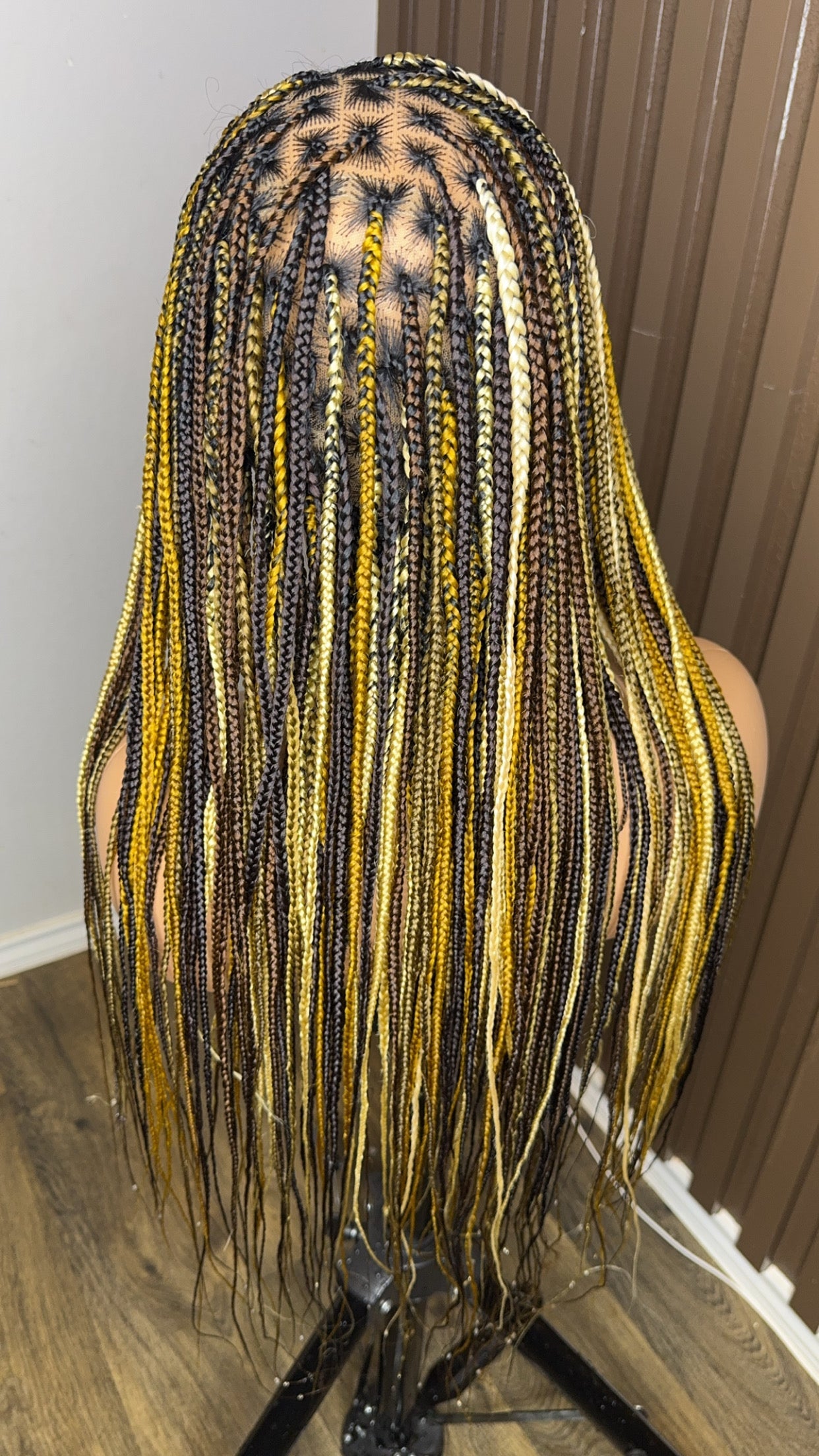 22 inches mix color knotless braided wig