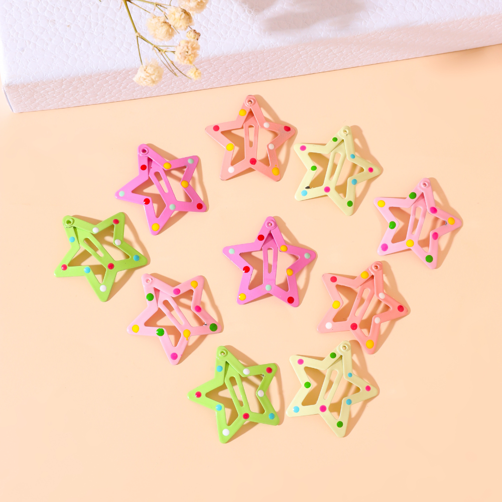 COLORFUL STAR HAIRPINS (Set of 5 Pairs) - Concordia Style Boutique