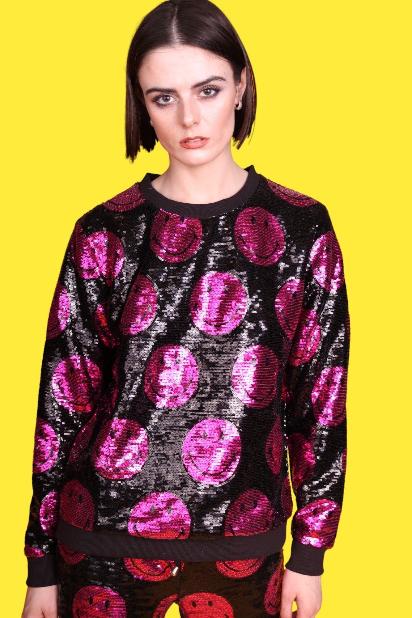 "Any Old  Iron" - x Smiley Pink Sweatshirt - Premium Clothing from Any Old Iron - Just $180! Shop now at Concordia Style Boutique