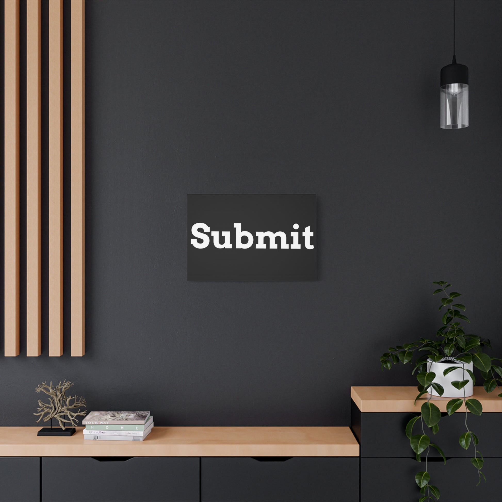 Classic Canvas - "Submit"" - Premium Canvas from Concordia Style Boutique - Just $26.40! Shop now at Concordia Style Boutique