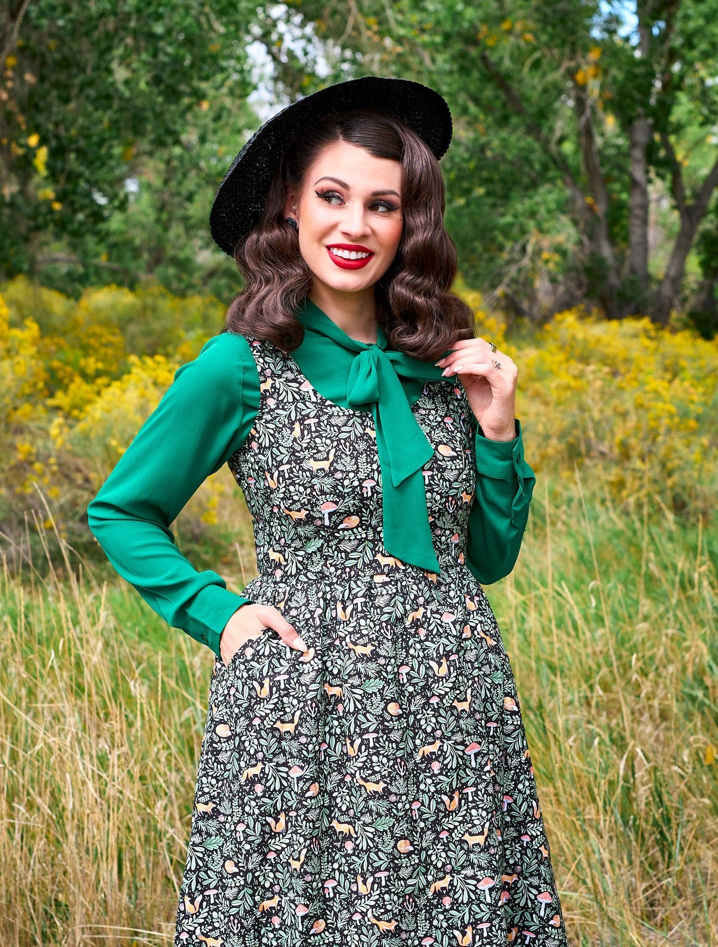 Foxy Fit & Flare Dress - XS only, 1 left! - Concordia Style Boutique