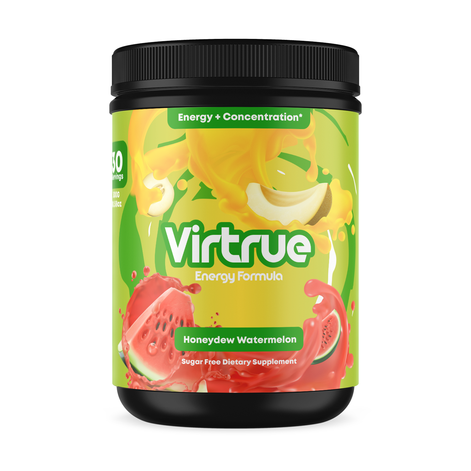 Watermelon Pre-Workout Energy Powder + Focus Boost & Hydration | Sugar Free - Concordia Style Boutique