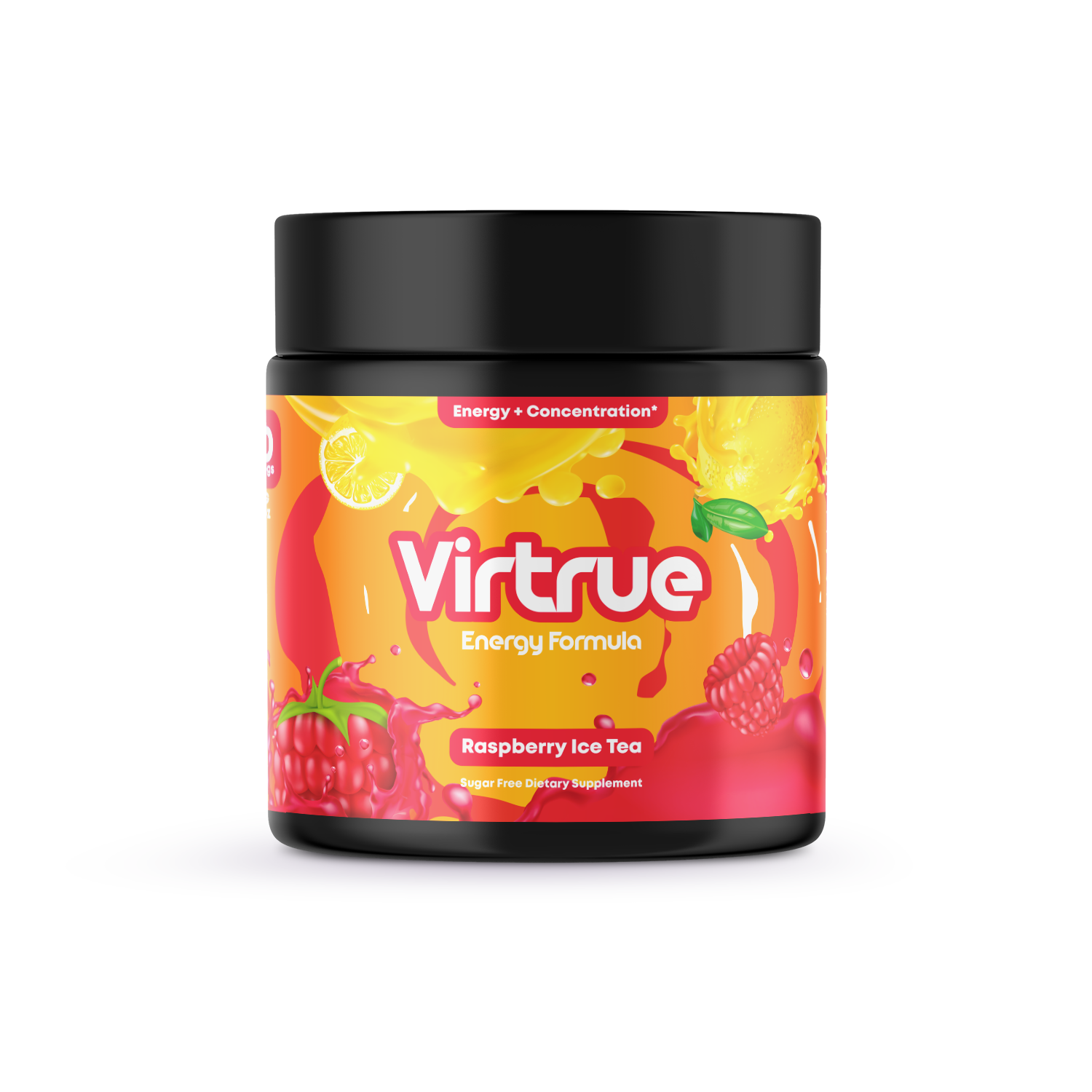Raspberry Iced Tea Pre-Workout Energy Powder + Focus Boost & Hydration | Sugar Free - Concordia Style Boutique