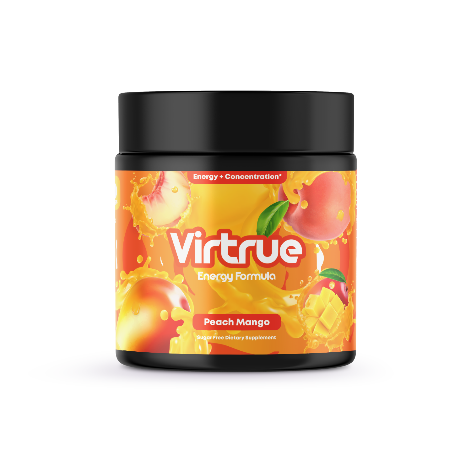 Peach Mango Pre-Workout Energy Powder + Focus Boost & Hydration | Sugar Free - Concordia Style Boutique