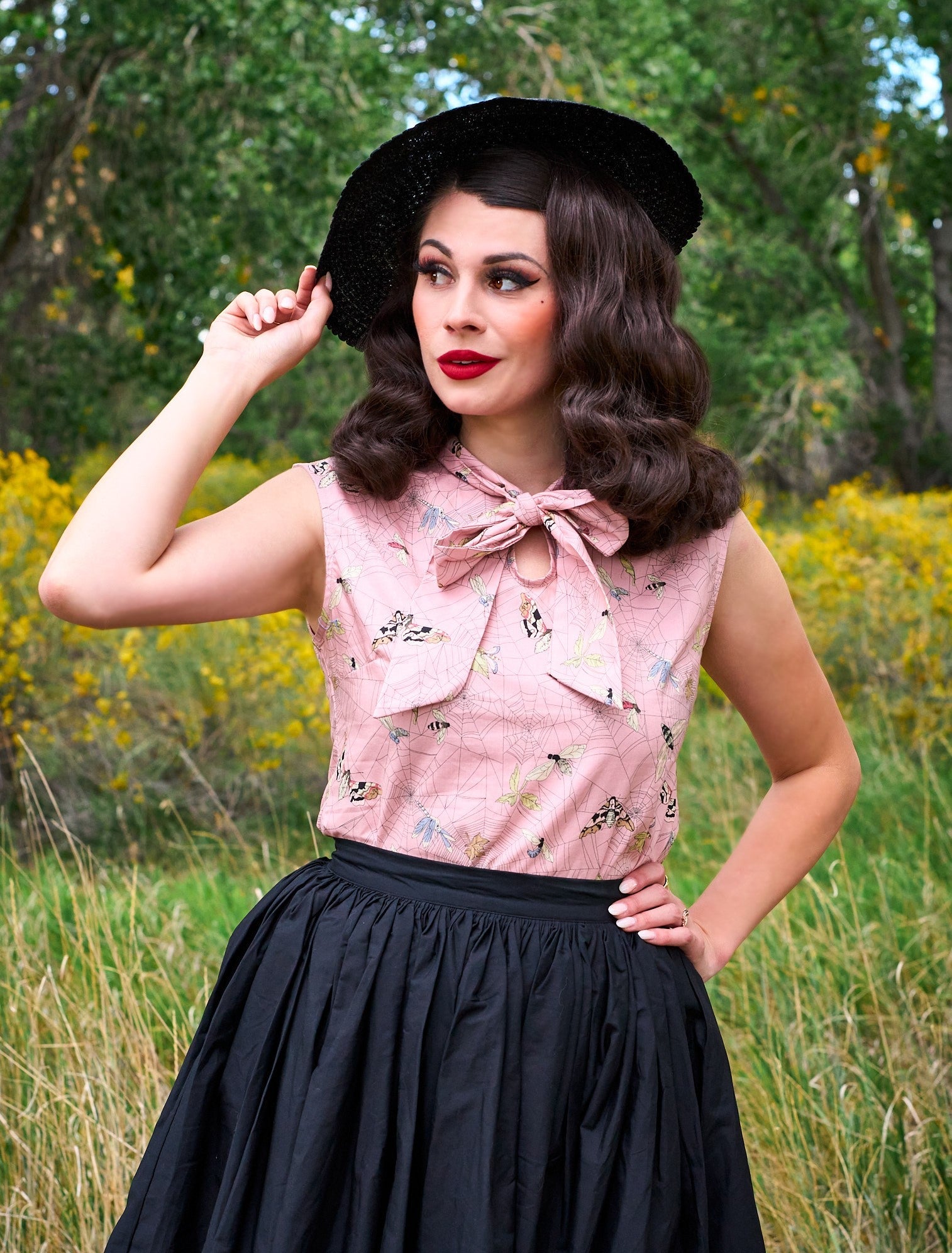 Peggy Swing Skirt in Black - Concordia Style Boutique