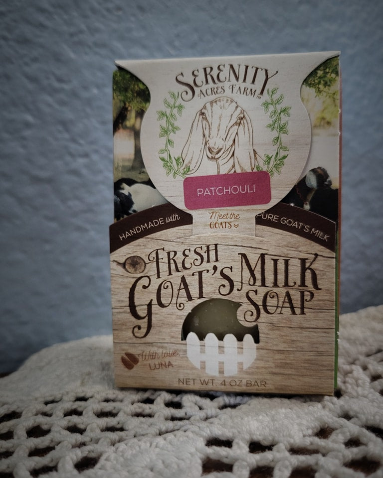 Patchouli Goat Milk Soap | Earthy & Grounding – Serenity Acres Farm™