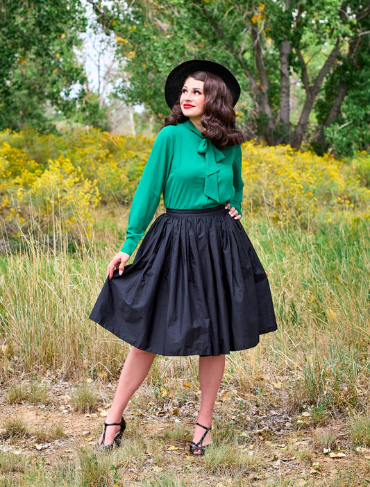Peggy Swing Skirt in Black - Concordia Style Boutique