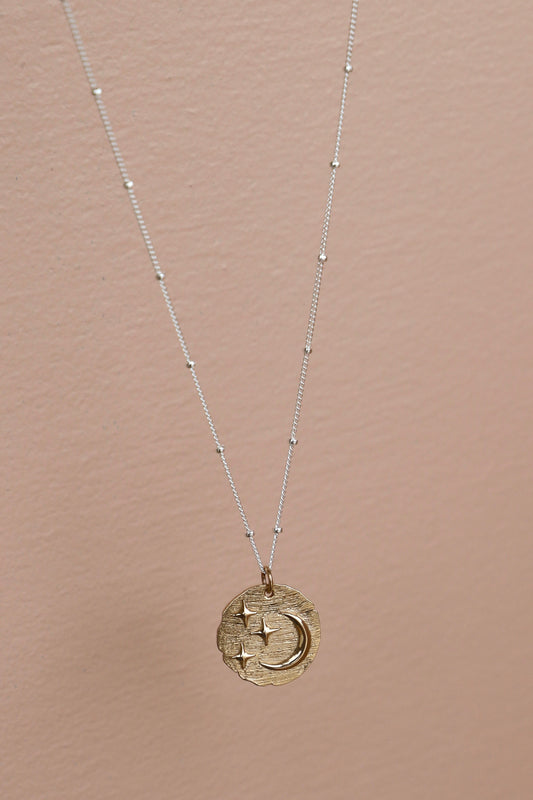 TWO TONE CELESTIAL NECKLACE - Concordia Style Boutique