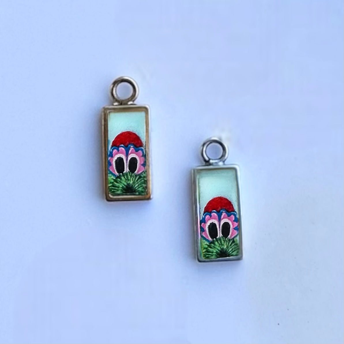 Hand-Painted Peeking Phanatic Earrings | Pretty Weird