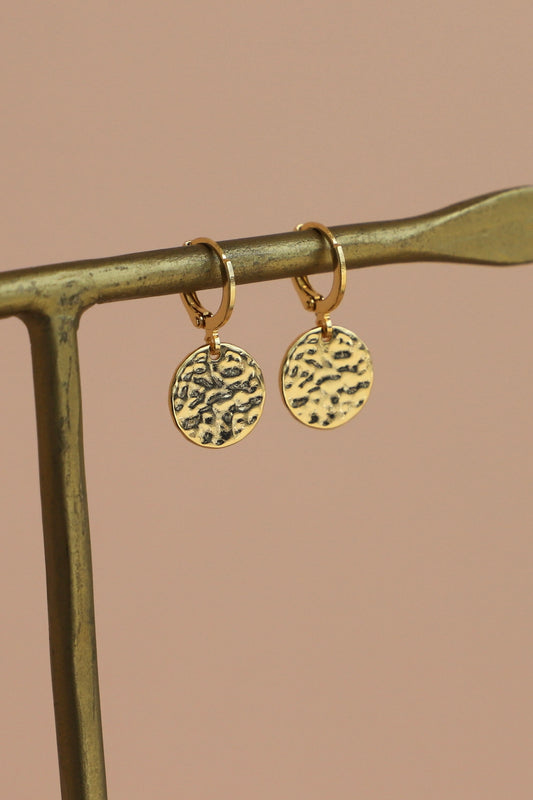 HAMMERED MEDALLION HUGGIES - Concordia Style Boutique