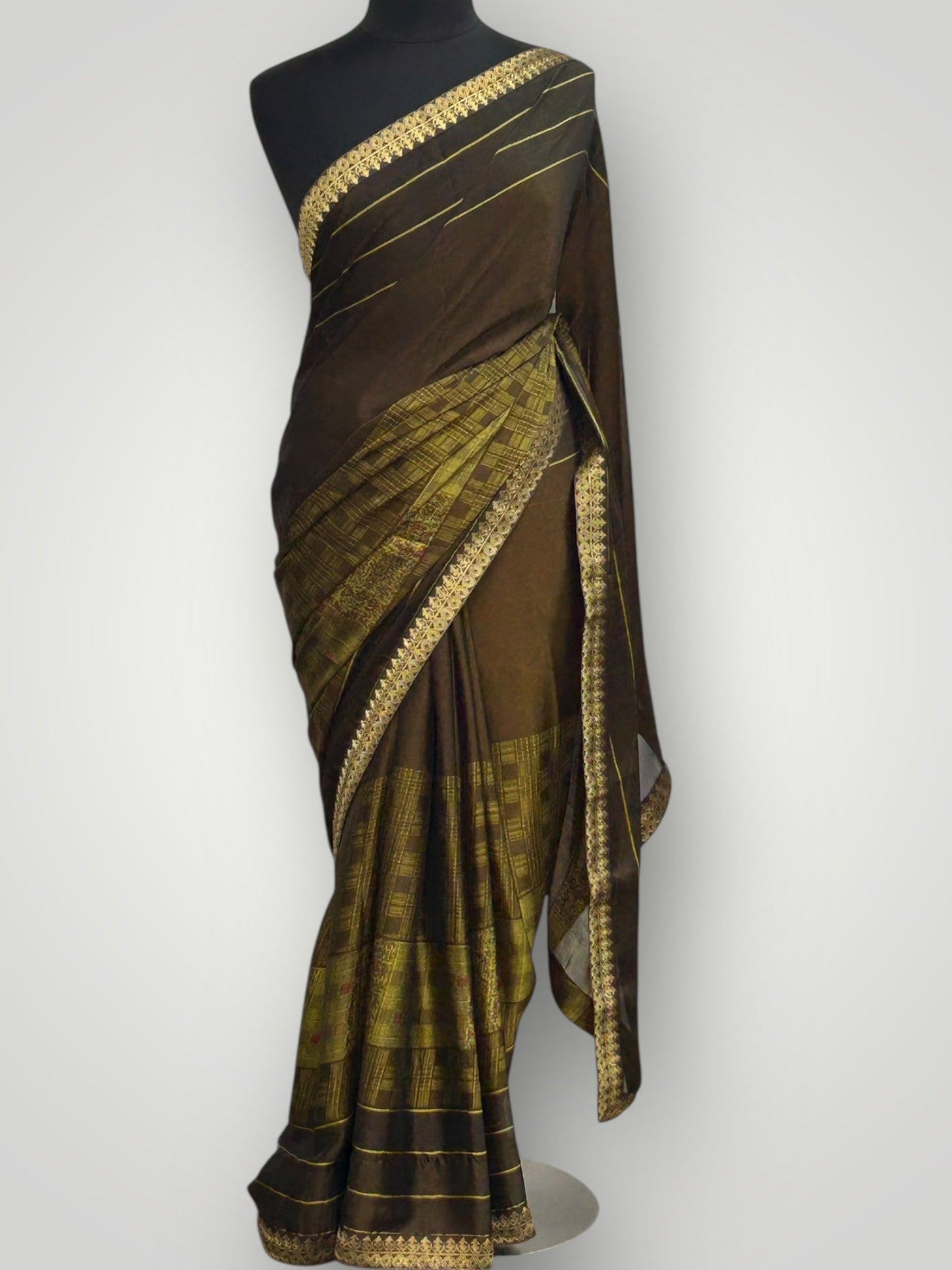 Chiffon silk saree