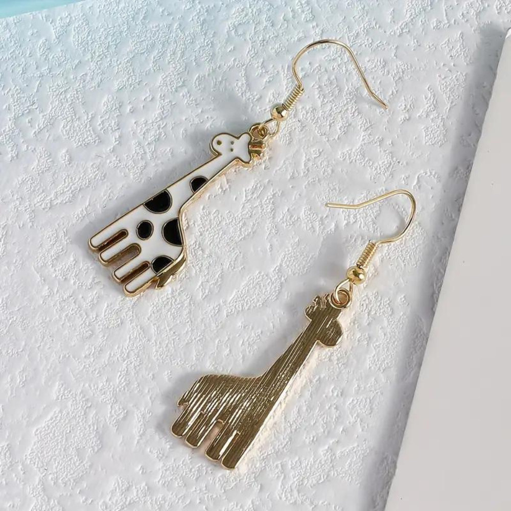 GIRAFFE DANGLING EARRINGS (PAIR) - Concordia Style Boutique