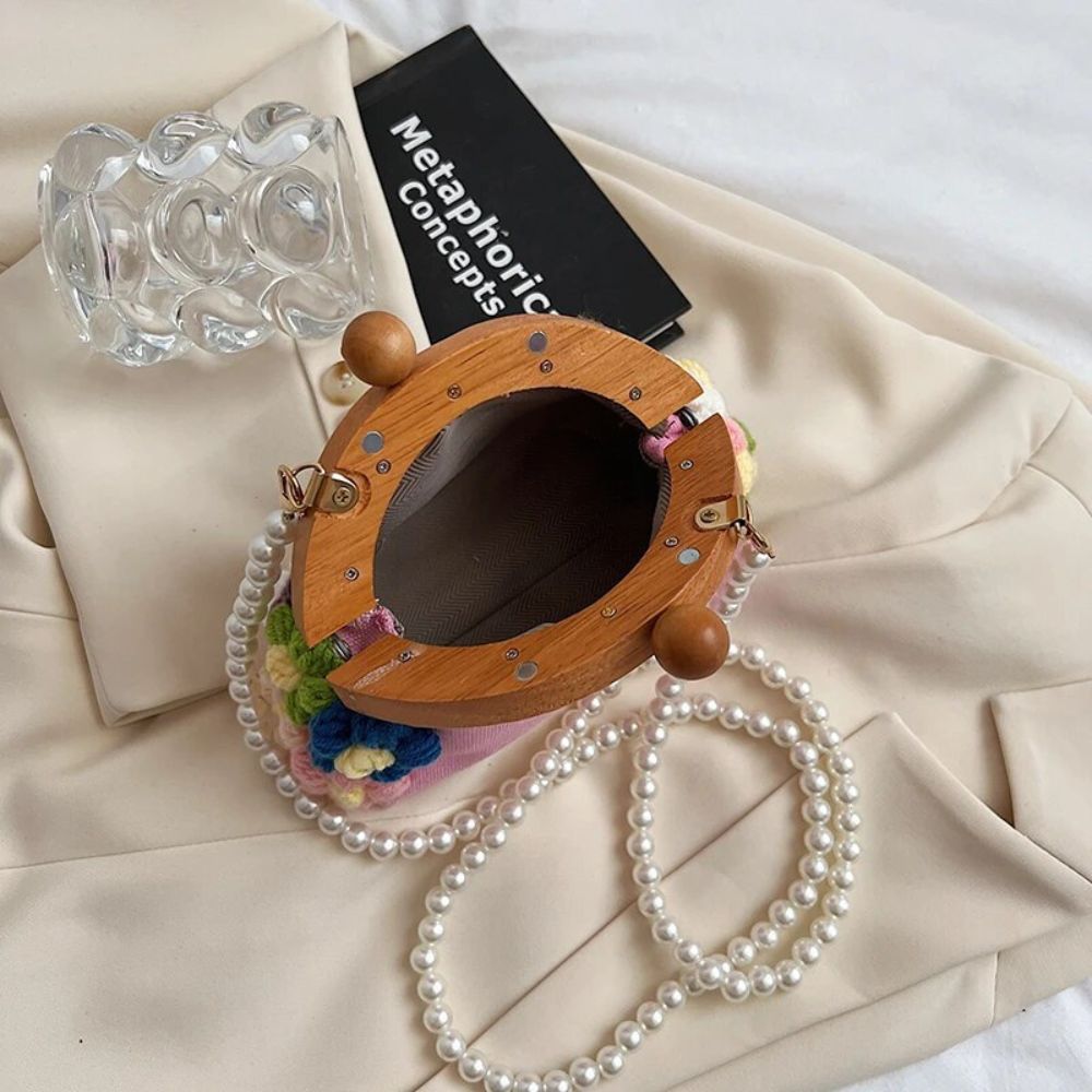 CROCHET FLOWER HANDBAG - Concordia Style Boutique