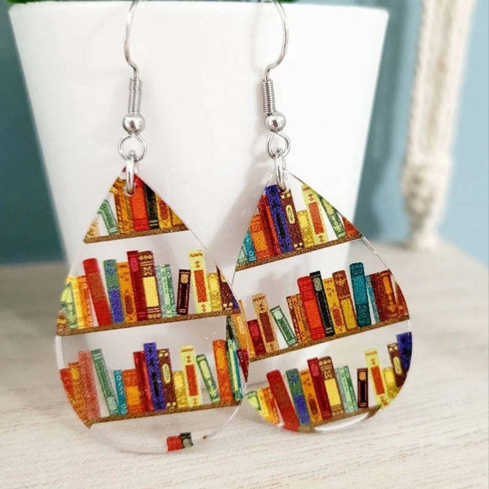 BOOK LOVER EARRINGS (PAIR) - Concordia Style Boutique