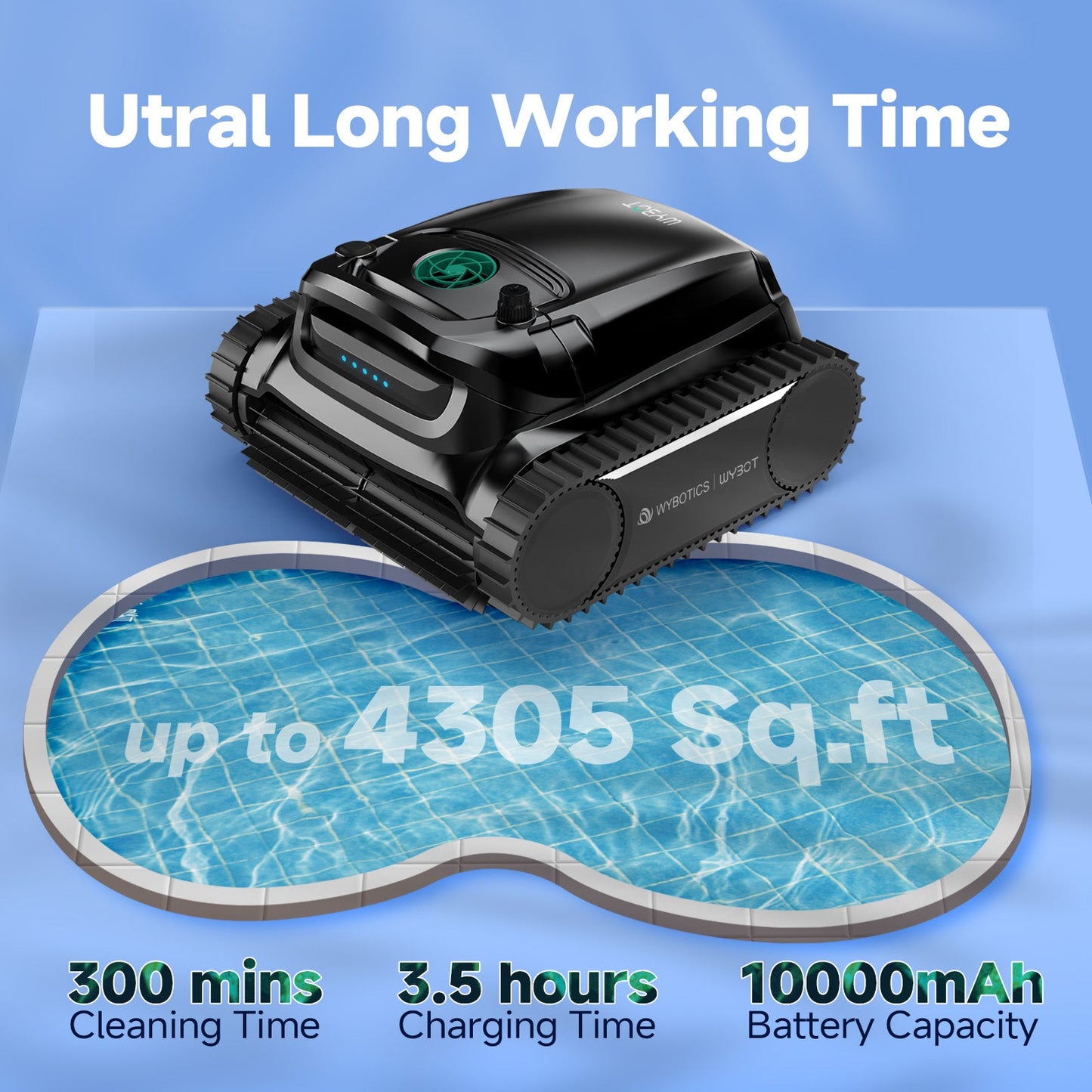 WYBOT M1 Cordless Robotic Pool Cleaner