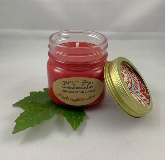 Maple Apple Bourbon Soy Candle – Warm & Spiced Scent | Mam Jam’s