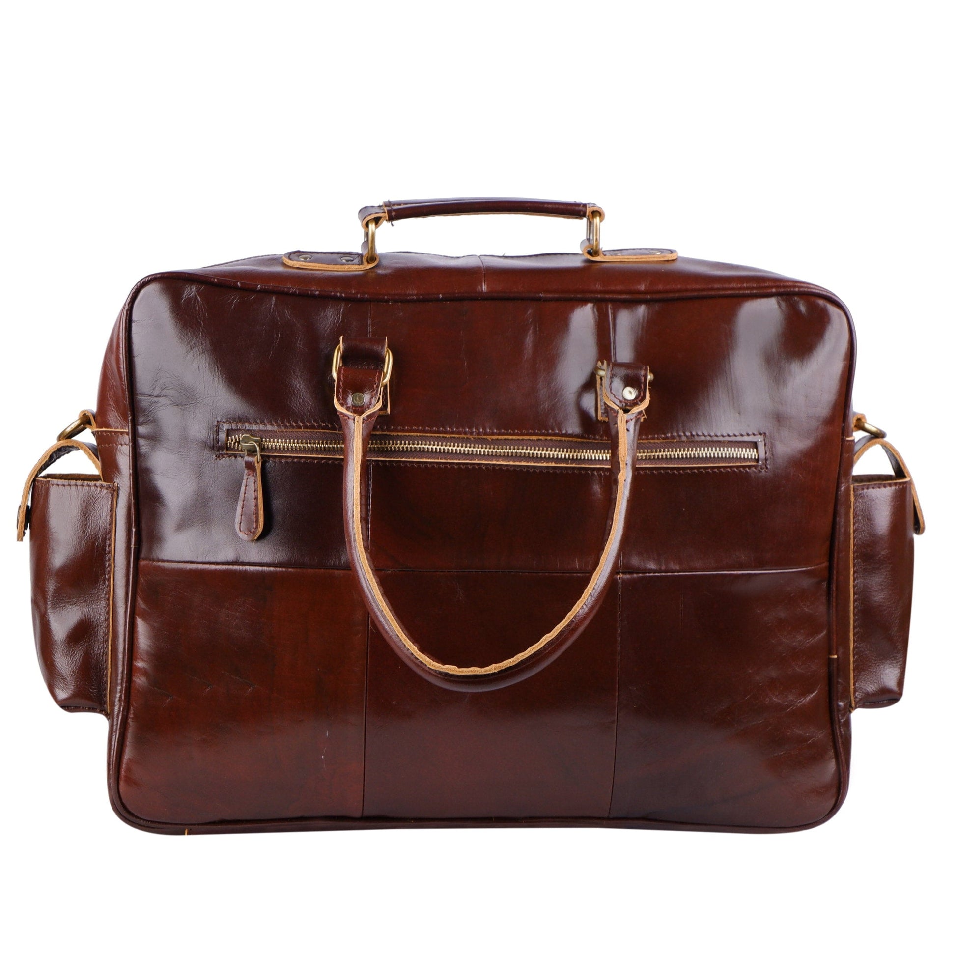 Norman Cherry Red Briefcase - Concordia Style Boutique