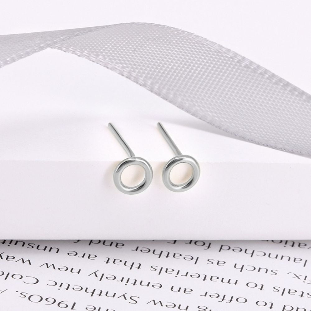 OPEN CIRCLE STUD EARRINGS (PAIR) - Concordia Style Boutique