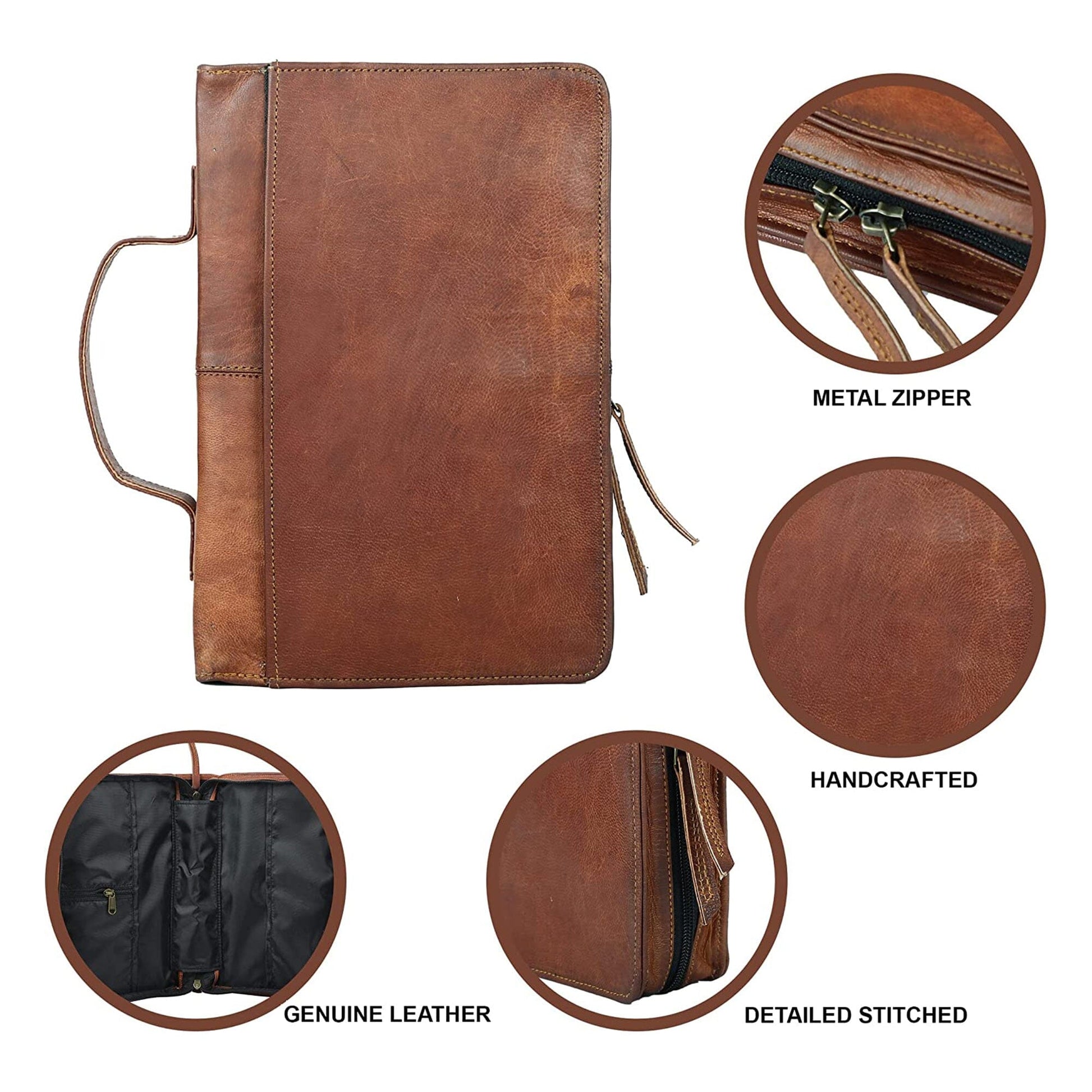 Leather Book Cover - Concordia Style Boutique