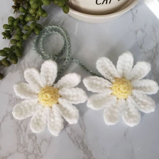 CROCHET DAISY CAR ACCESSORY - Concordia Style Boutique