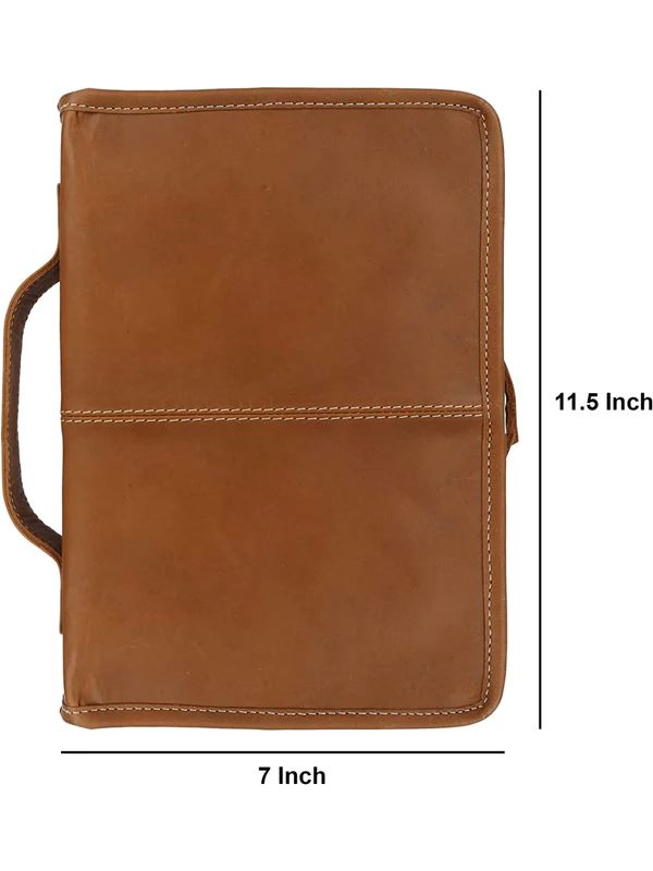 Classic Bible Leather Cover - Tan - Concordia Style Boutique