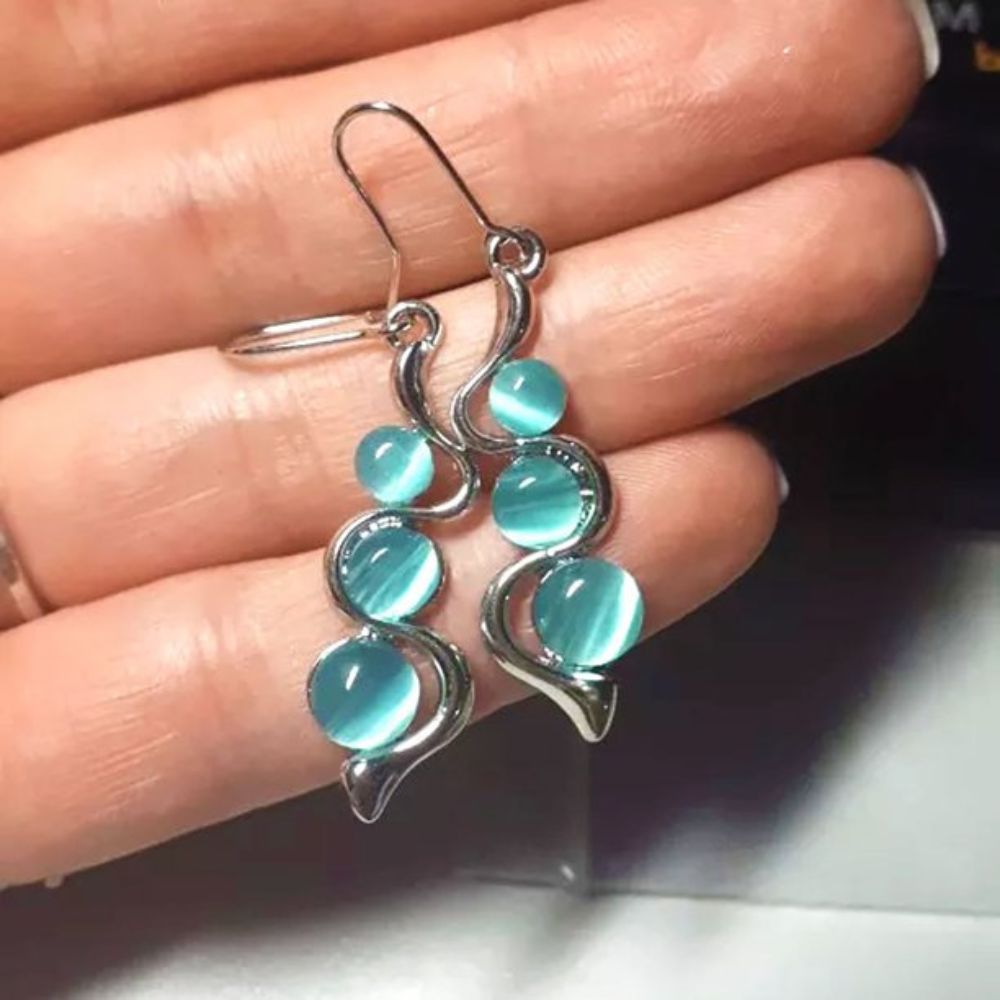 BLUE DROPLETS EARRINGS (PAIR) - Concordia Style Boutique