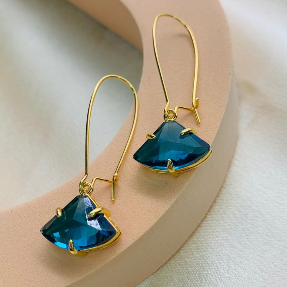 FRENCH BLUE EARRINGS (PAIR) - Concordia Style Boutique