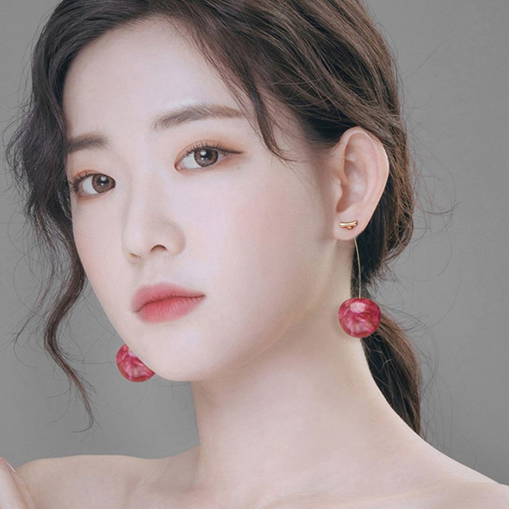 PINK CHERRY EARRINGS (PAIR) - Concordia Style Boutique