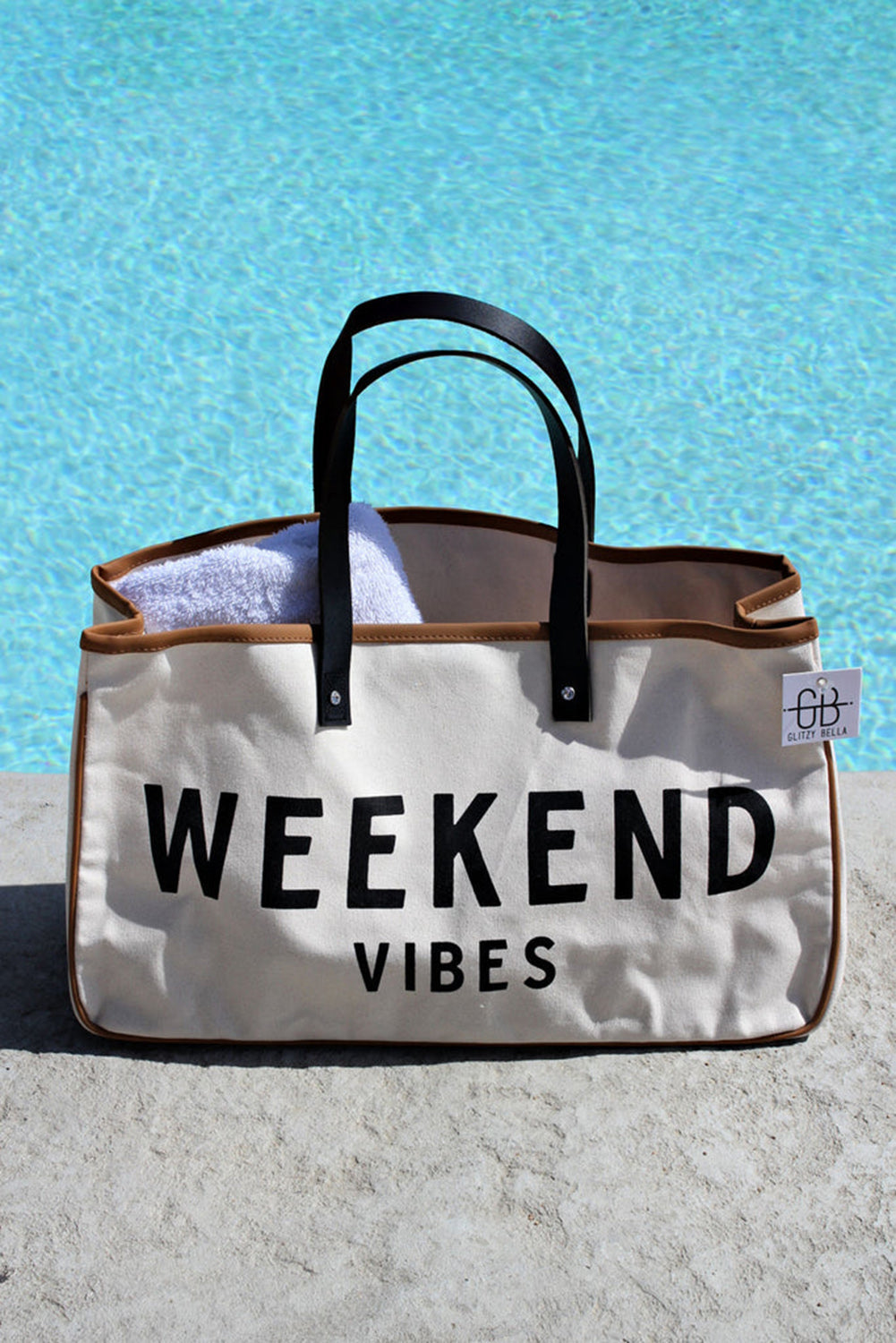Alicia WEEKEND VIBES Canvas Tote - Concordia Style Boutique
