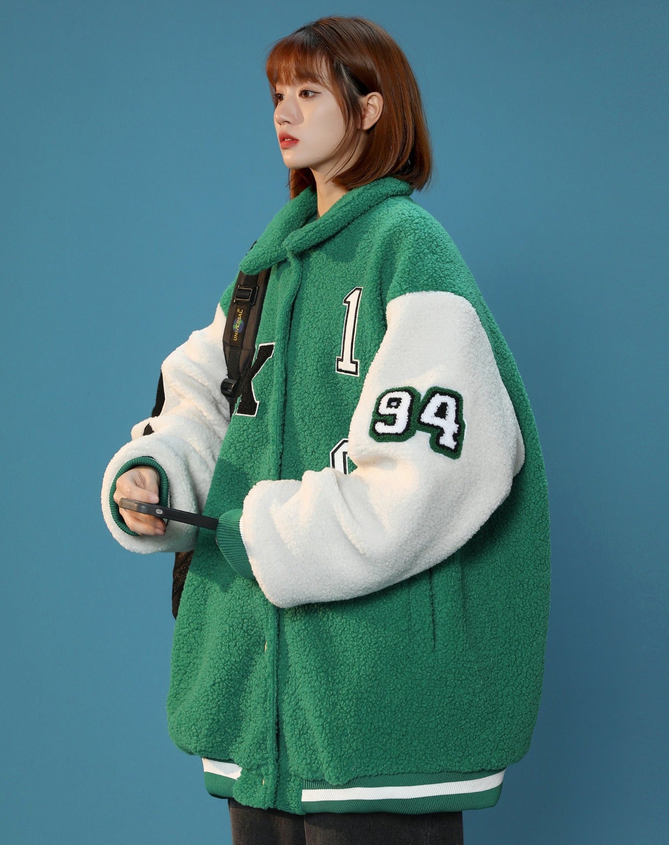 Women's Year 94 Furry Varsity Jacket - Concordia Style Boutique