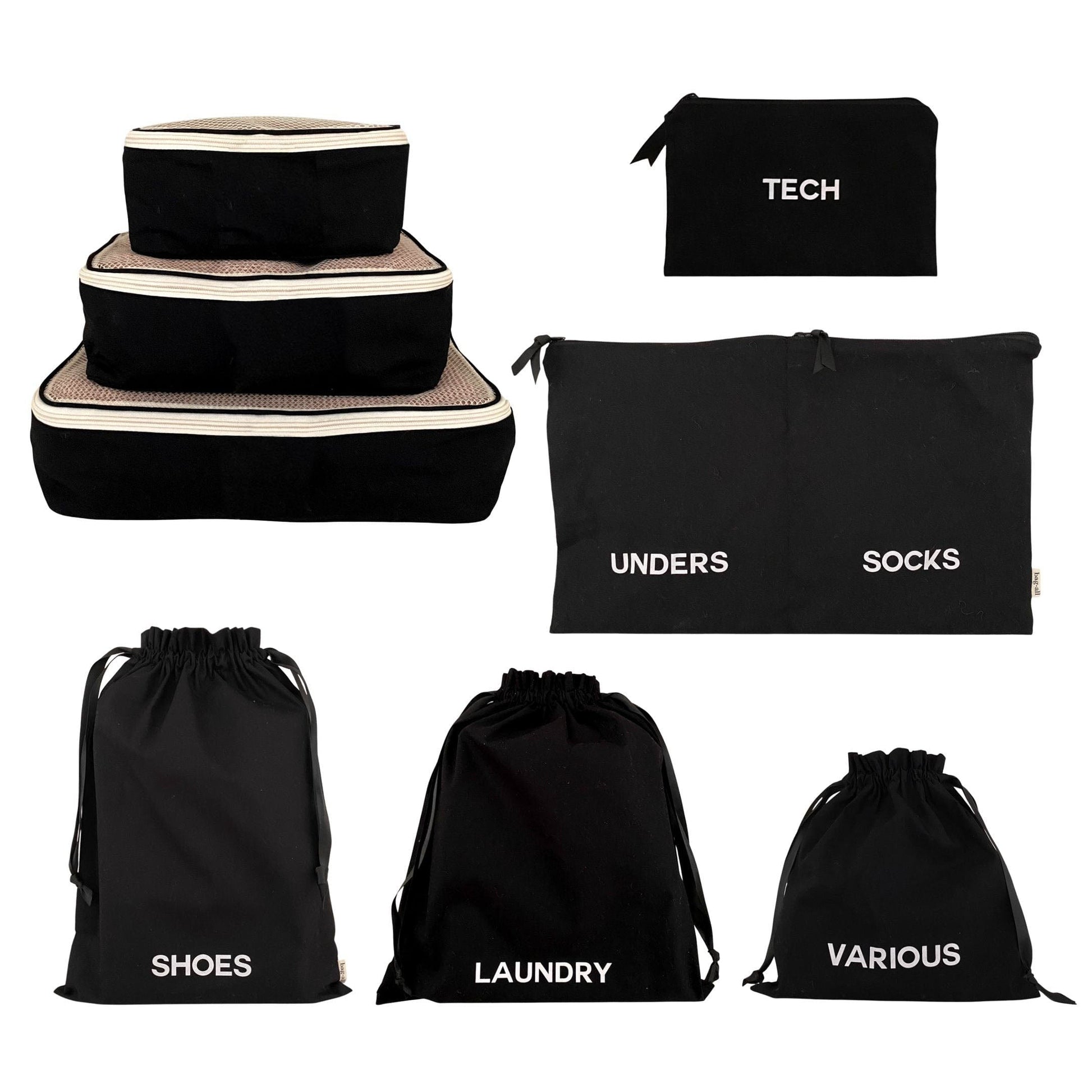 BA Travel Set, 8-pack Black - Concordia Style Boutique