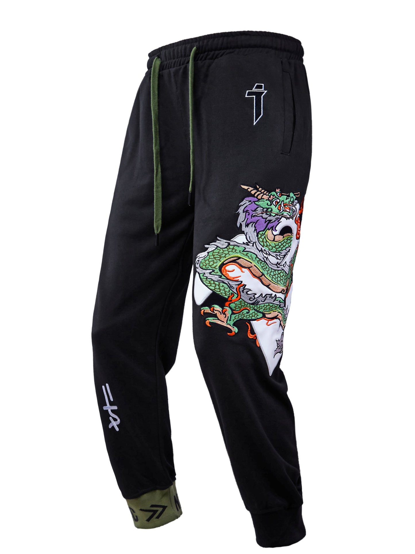 YEP6 Cloud Dragon Embroidery Sweatpants - Concordia Style Boutique